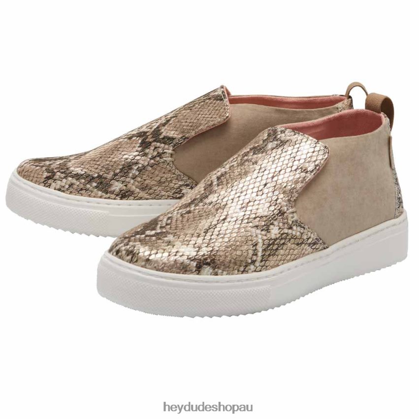 Hey Dude Peyton Snake Brown Women V4Z6469