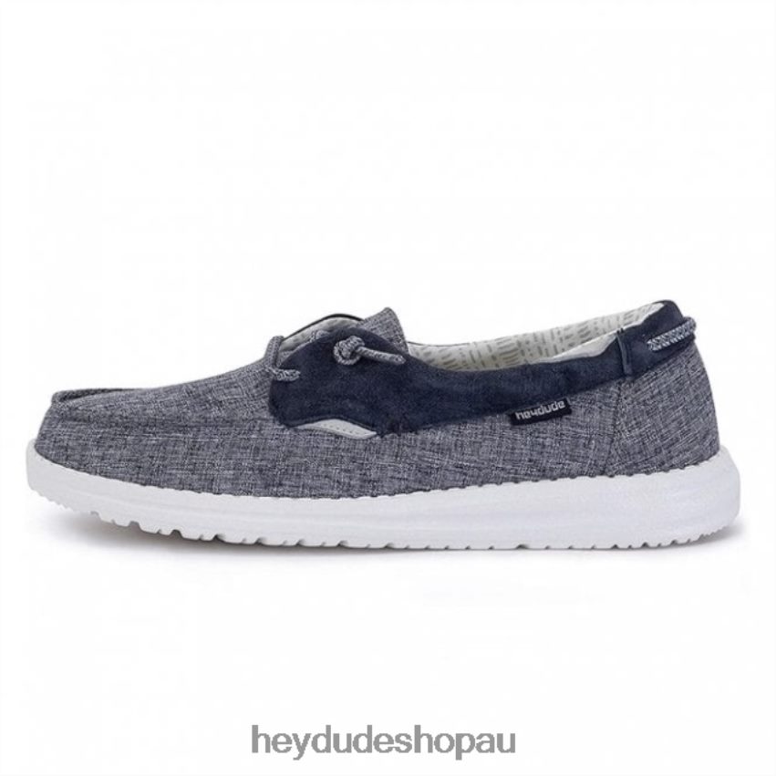 Hey Dude HEYDUDE Laila Lily Chambray Sea Blue Women V4Z64468