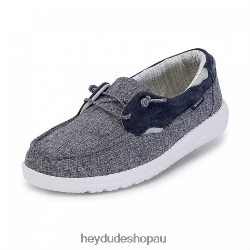 Hey Dude HEYDUDE Laila Lily Chambray Sea Blue Women V4Z64468