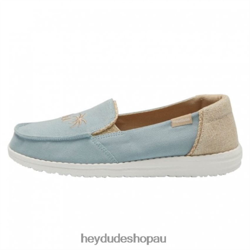 Hey Dude HEYDUDE Lena Natural Aqua Haze Women V4Z64390