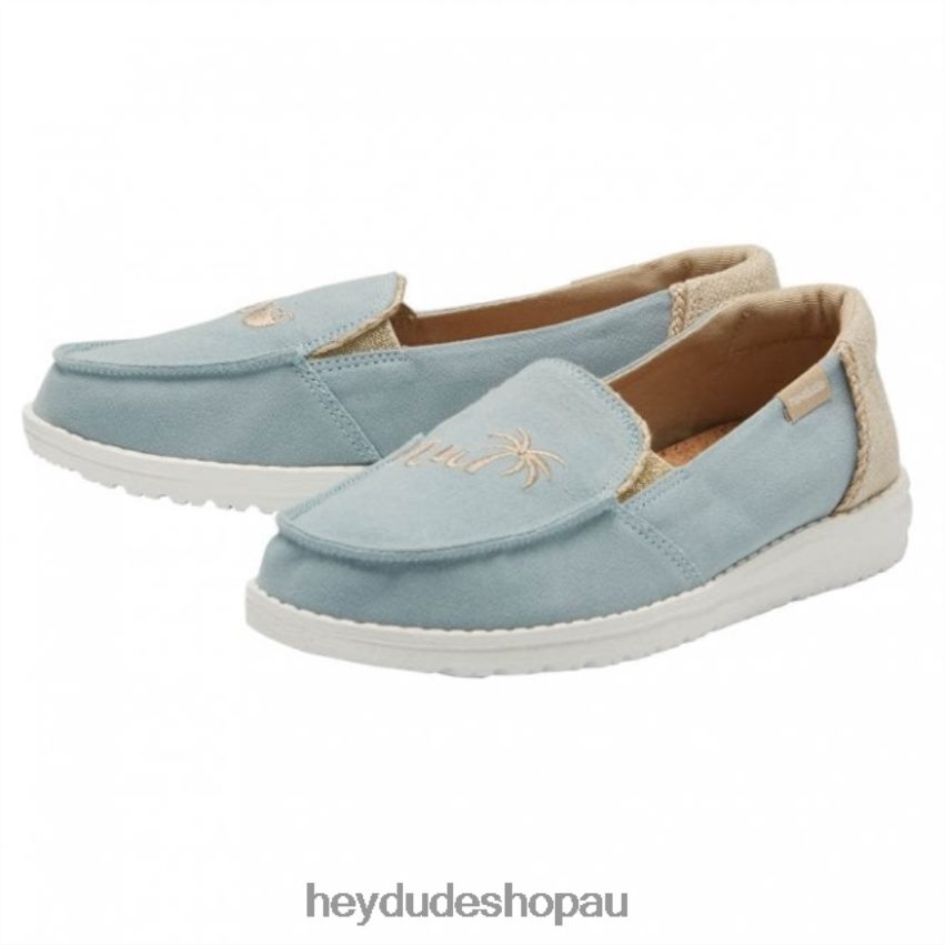 Hey Dude HEYDUDE Lena Natural Aqua Haze Women V4Z64390