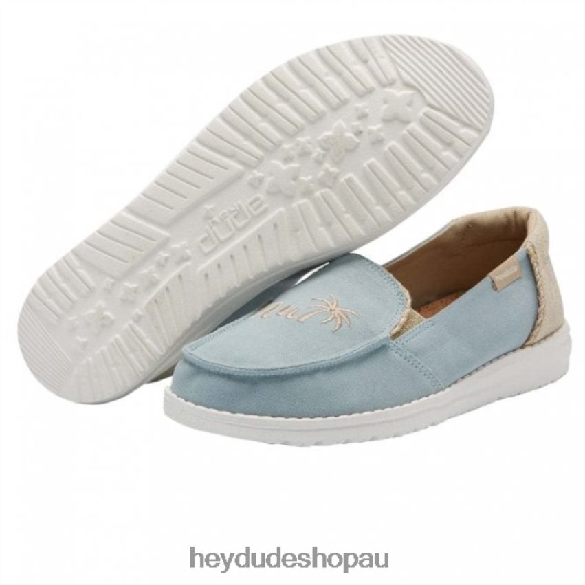 Hey Dude HEYDUDE Lena Natural Aqua Haze Women V4Z64390