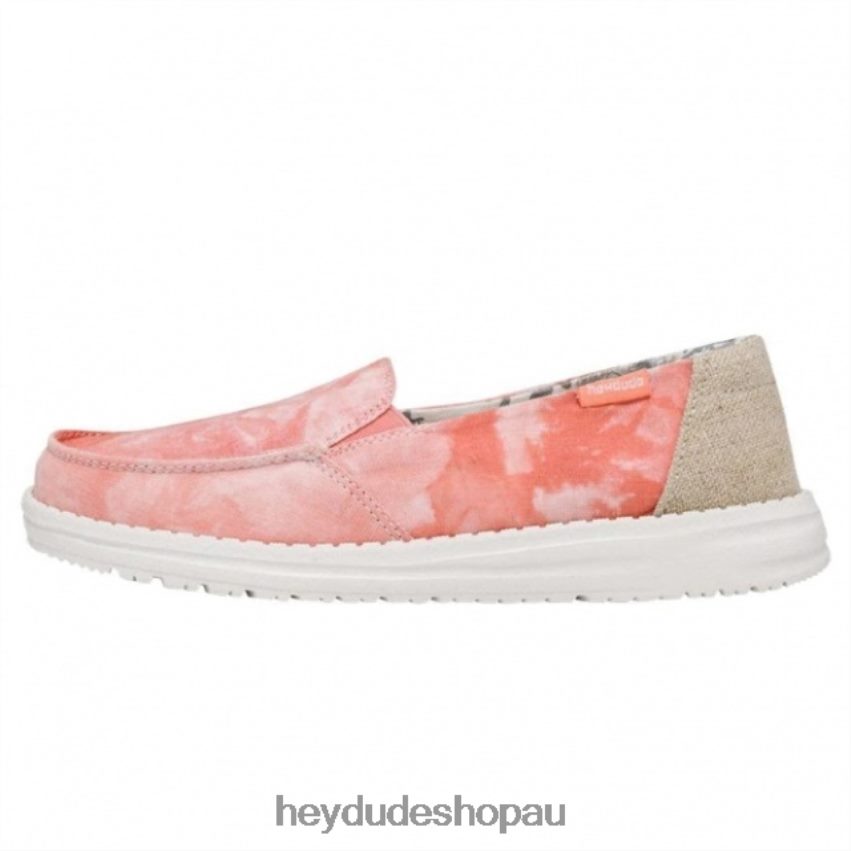 Hey Dude HEYDUDE Lena Tie Dye Peach Women V4Z64387
