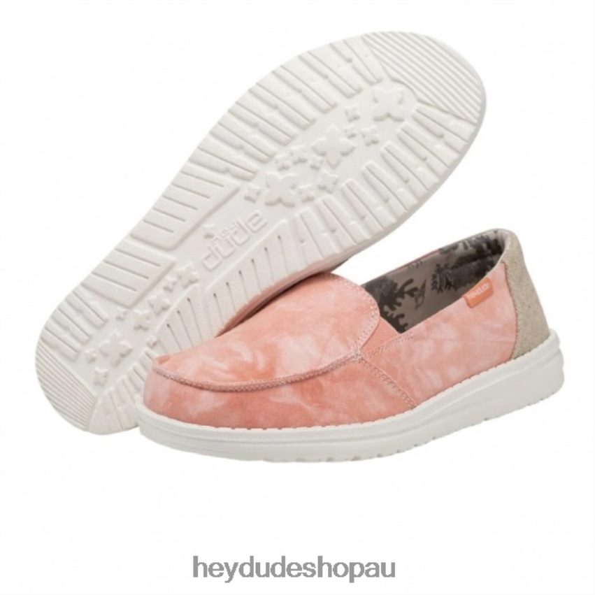 Hey Dude HEYDUDE Lena Tie Dye Peach Women V4Z64387