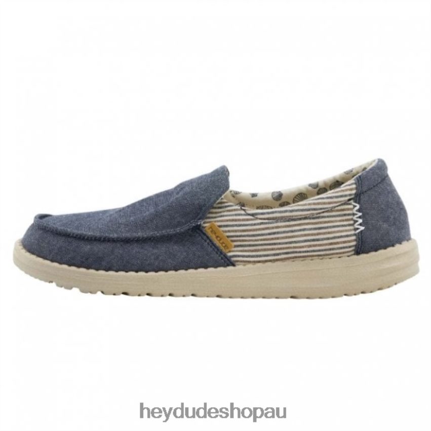 Hey Dude HEYDUDE Misty Barbados Canvas Blue Women V4Z64394
