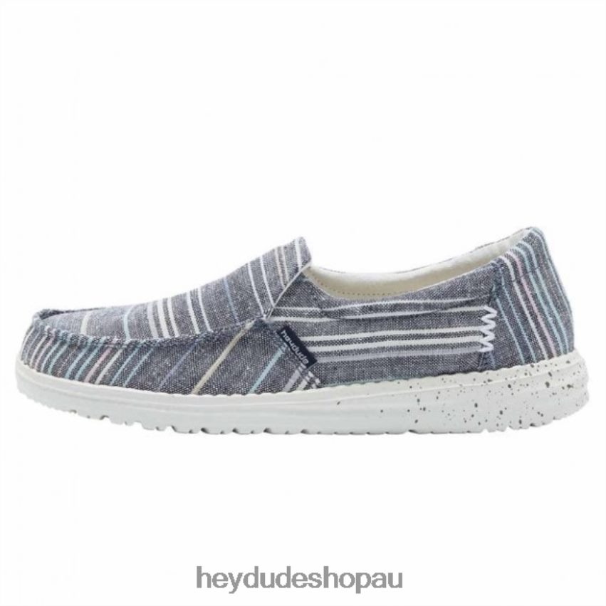 Hey Dude HEYDUDE Misty Chambray Stripes Blue Women V4Z64393