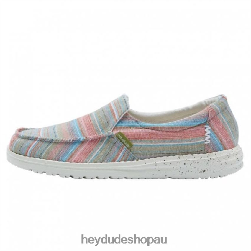 Hey Dude HEYDUDE Misty Chambray Stripes Grass Women V4Z64397