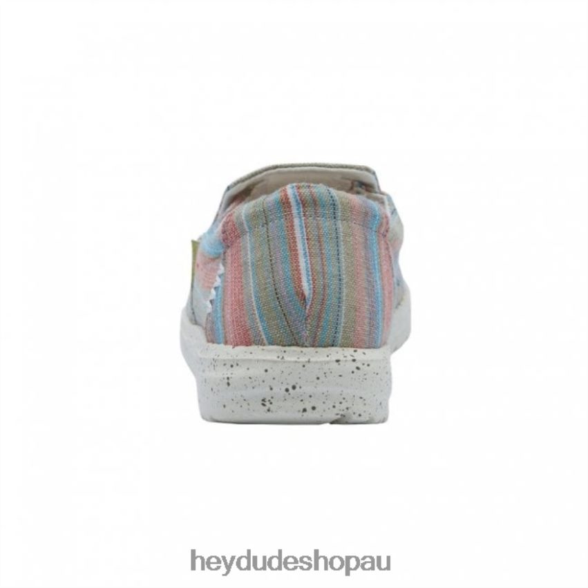 Hey Dude HEYDUDE Misty Chambray Stripes Grass Women V4Z64397