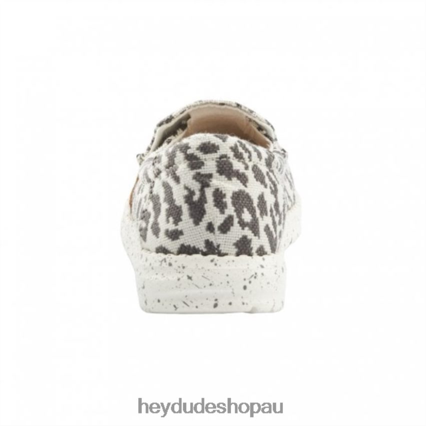 Hey Dude HEYDUDE Misty Cheetah Canvas Grey Women V4Z64395