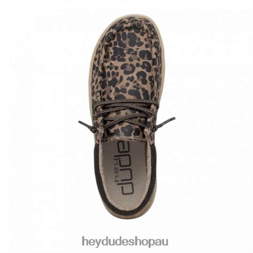 Hey Dude HEYDUDE Polly Recycled Leather Leopard Nut Women V4Z64450