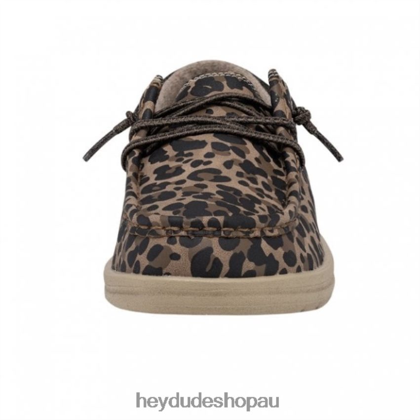 Hey Dude HEYDUDE Polly Recycled Leather Leopard Nut Women V4Z64450