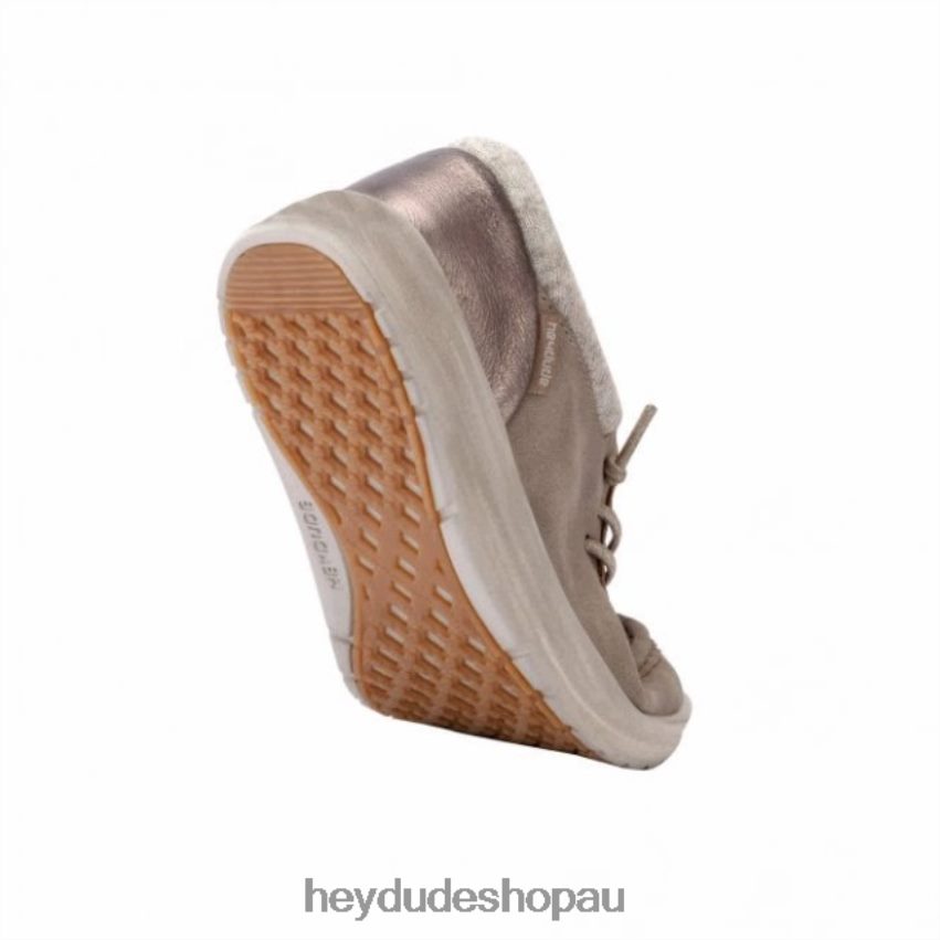 Hey Dude HEYDUDE Polly Recycled Leather Light Taupe Women V4Z64452