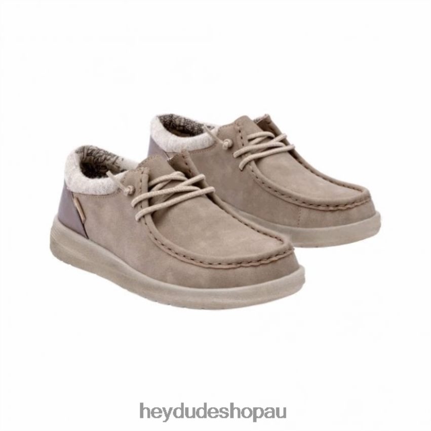 Hey Dude HEYDUDE Polly Recycled Leather Light Taupe Women V4Z64452