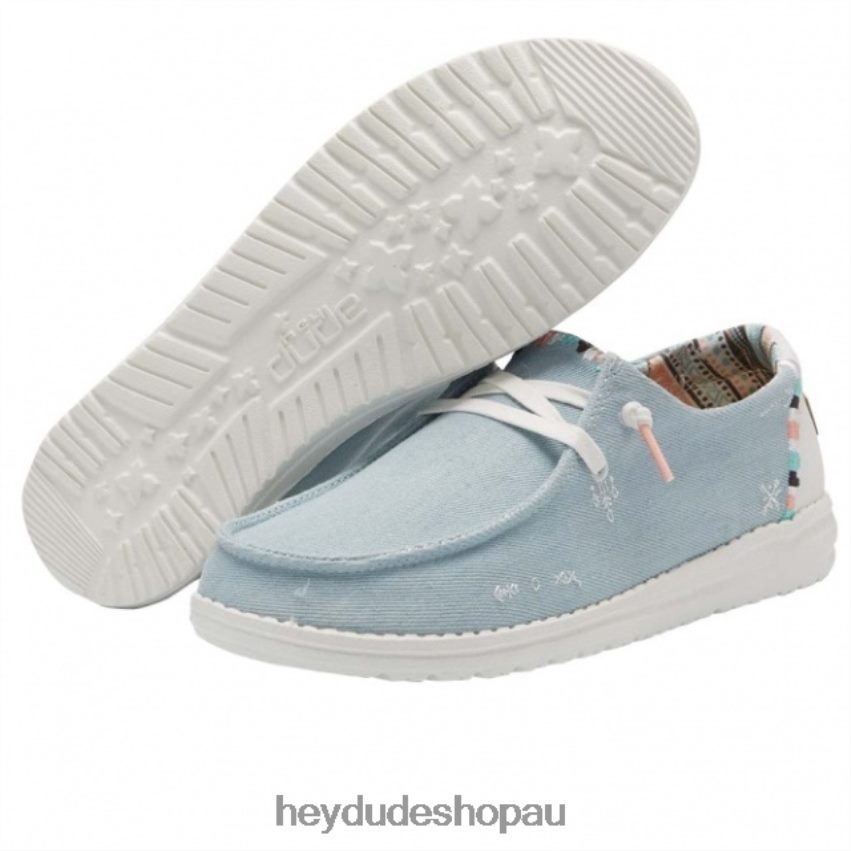 Hey Dude HEYDUDE Wendy Boho Light Denim Women V4Z64460