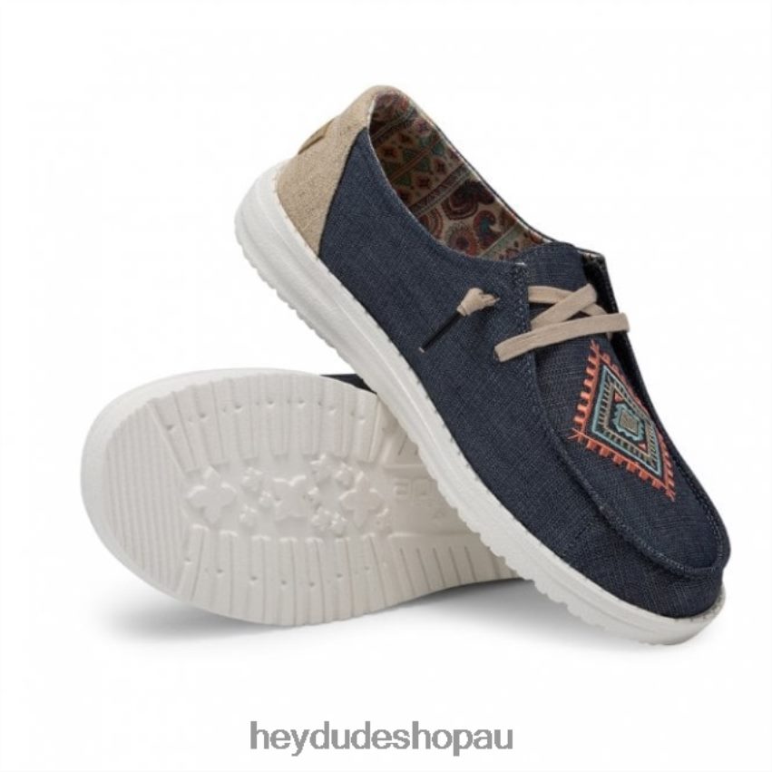 Hey Dude HEYDUDE Wendy Boho Ocean Blue Women V4Z64446
