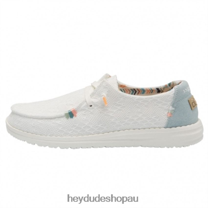 Hey Dude HEYDUDE Wendy Boho White Crochet Women V4Z64471