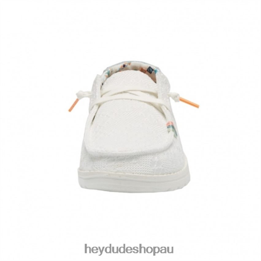 Hey Dude HEYDUDE Wendy Boho White Crochet Women V4Z64471