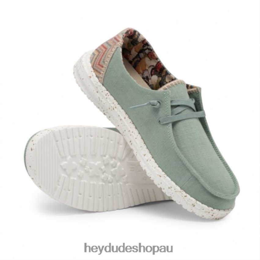 Hey Dude HEYDUDE Wendy Chambray Aloe Women V4Z64442