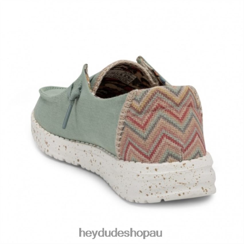 Hey Dude HEYDUDE Wendy Chambray Aloe Women V4Z64442