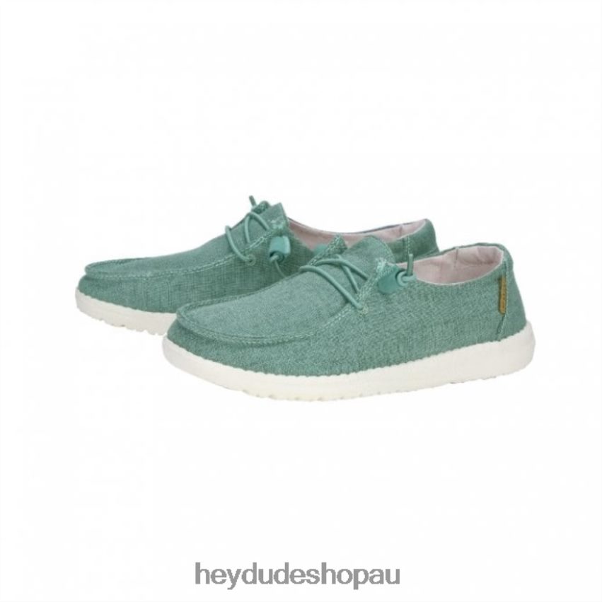 Hey Dude HEYDUDE Wendy Chambray Aqua Women V4Z64483