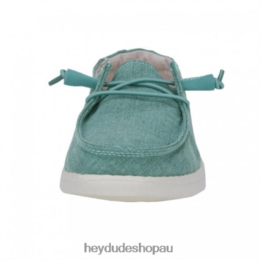 Hey Dude HEYDUDE Wendy Chambray Aqua Women V4Z64483
