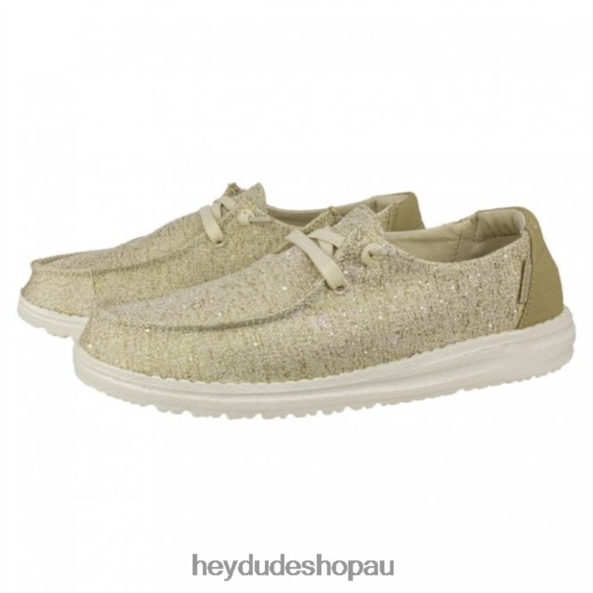 Hey Dude HEYDUDE Wendy Chambray Beige Sparkle Women V4Z64481