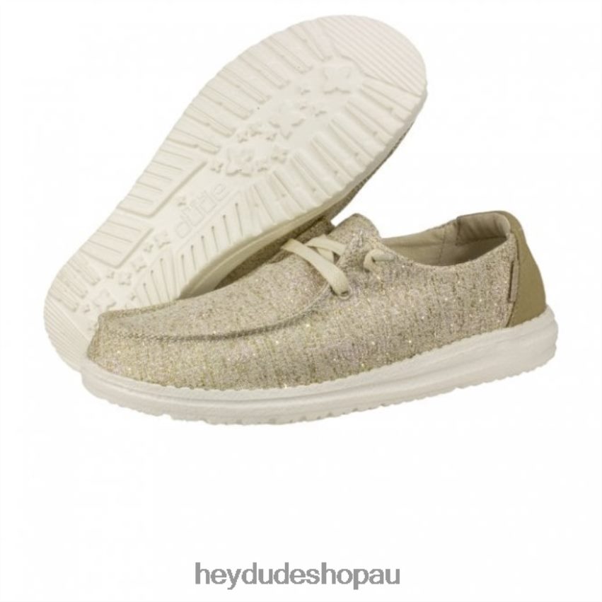 Hey Dude HEYDUDE Wendy Chambray Beige Sparkle Women V4Z64481