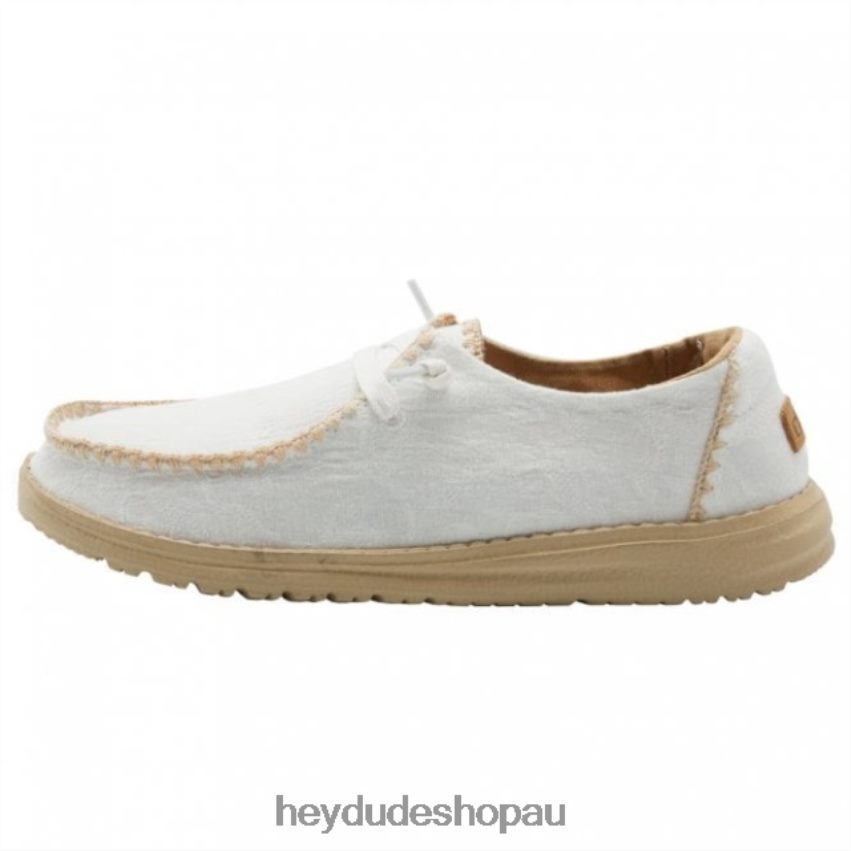 Hey Dude HEYDUDE Wendy Chambray Crochet White Women V4Z64480