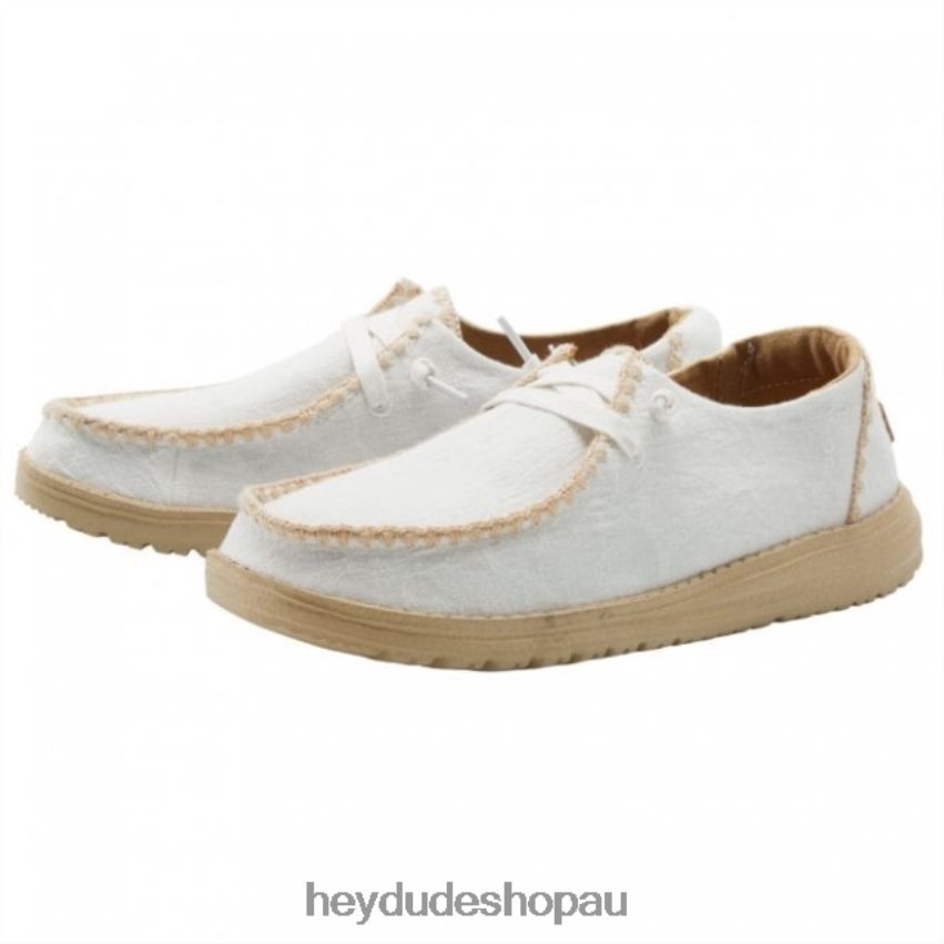 Hey Dude HEYDUDE Wendy Chambray Crochet White Women V4Z64480