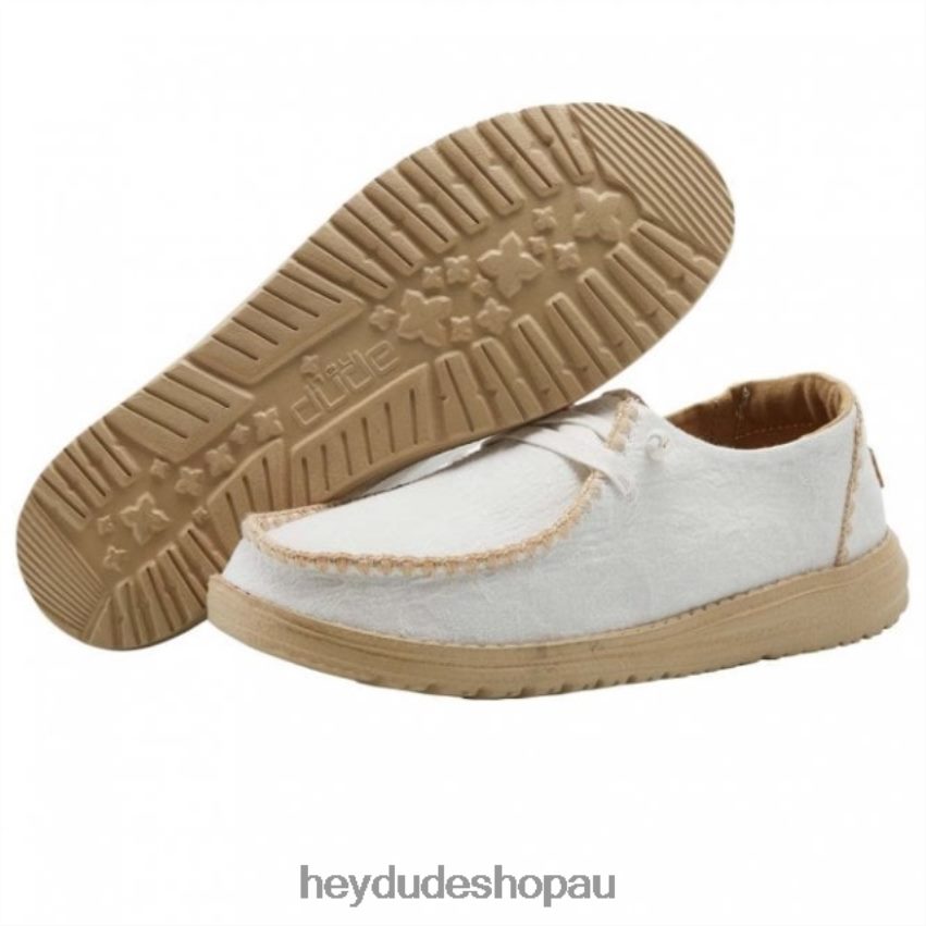 Hey Dude HEYDUDE Wendy Chambray Crochet White Women V4Z64480
