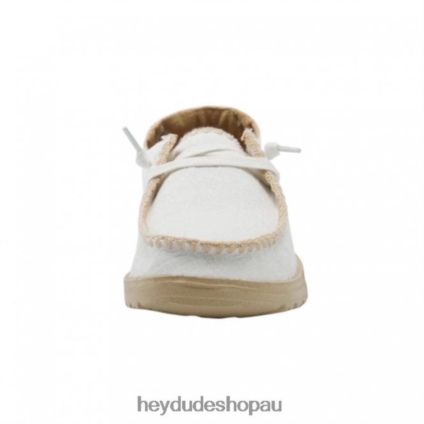 Hey Dude HEYDUDE Wendy Chambray Crochet White Women V4Z64480