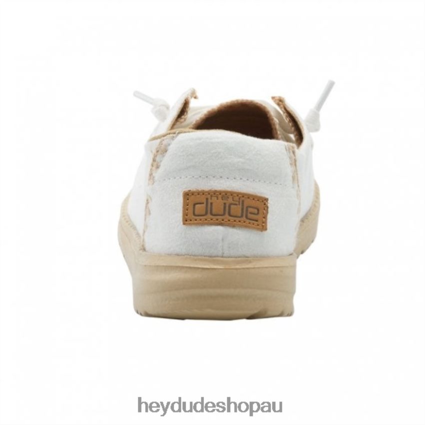 Hey Dude HEYDUDE Wendy Chambray Crochet White Women V4Z64480