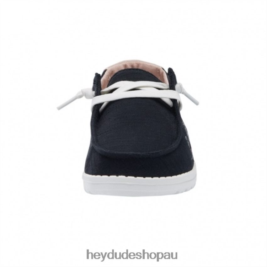 Hey Dude HEYDUDE Wendy Chambray Doodle Black Women V4Z64461