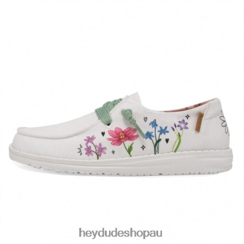 Hey Dude HEYDUDE Wendy Chambray Doodle Good Vibes Women V4Z64444