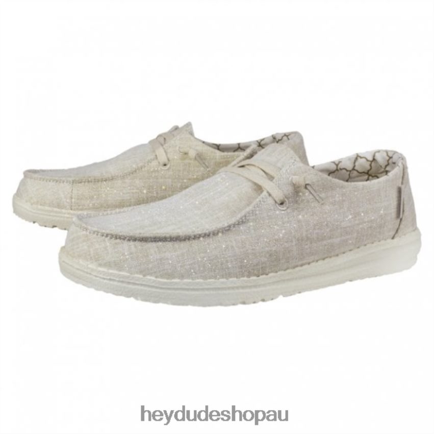 Hey Dude HEYDUDE Wendy Chambray Gold Sparkle Women V4Z64478