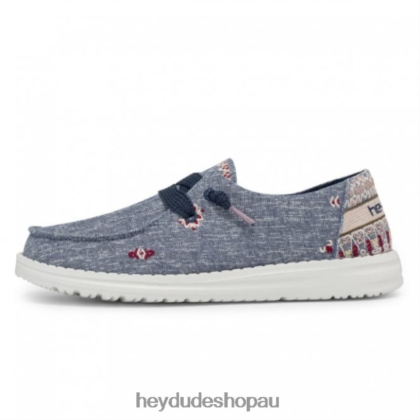 Hey Dude HEYDUDE Wendy Chambray Iris Blue Women V4Z64422