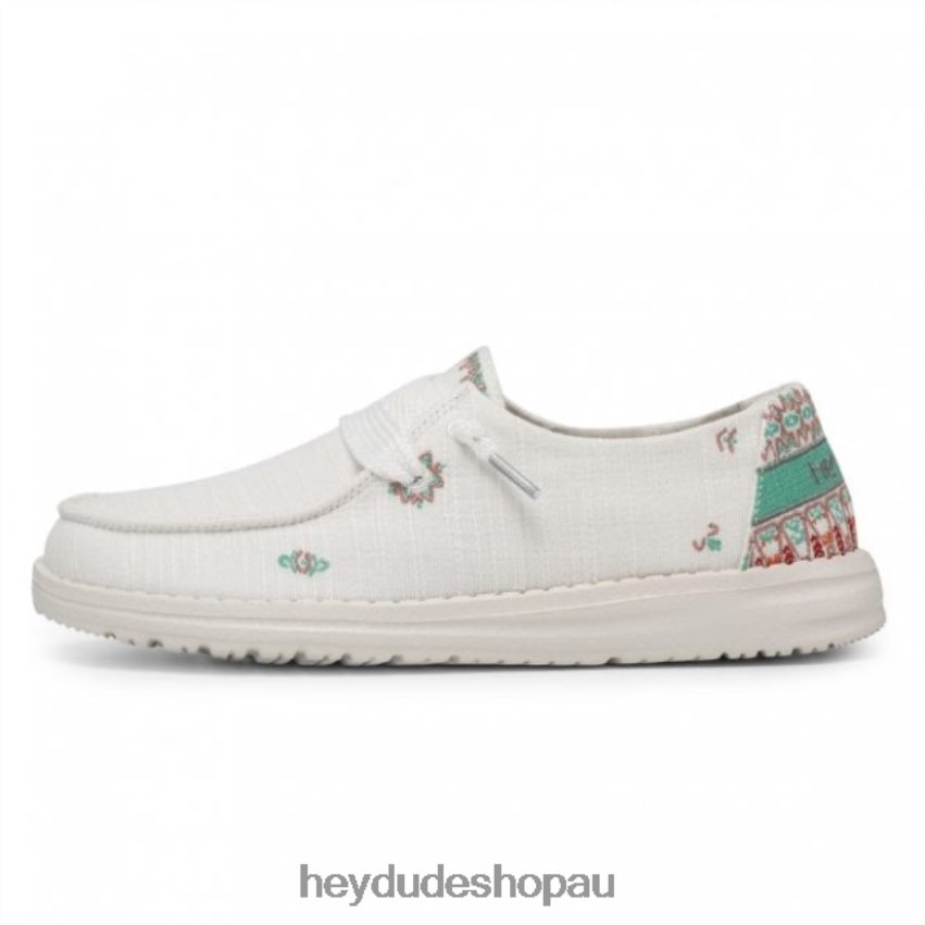 Hey Dude HEYDUDE Wendy Chambray Lily White Women V4Z64421