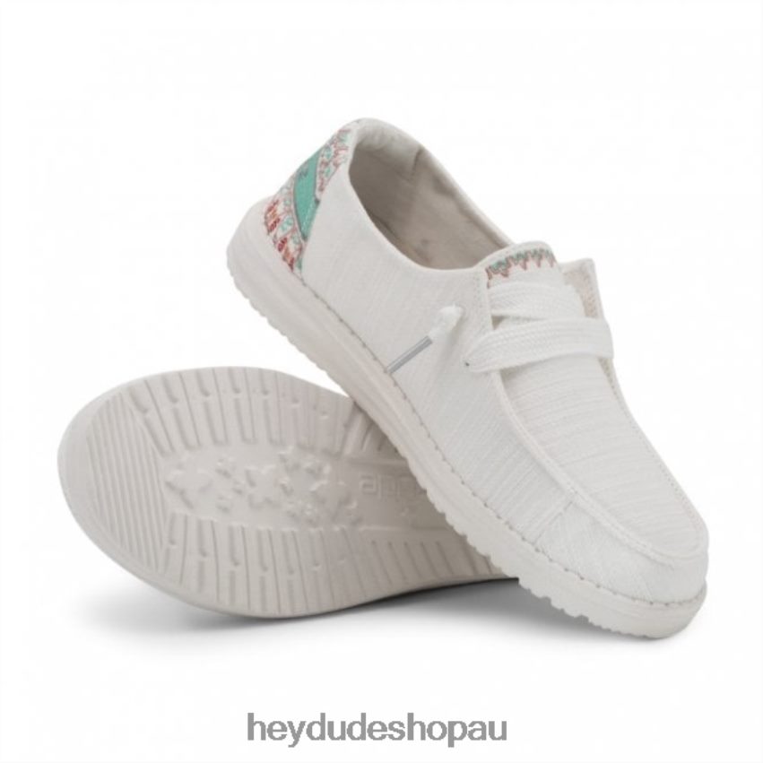 Hey Dude HEYDUDE Wendy Chambray Lily White Women V4Z64421