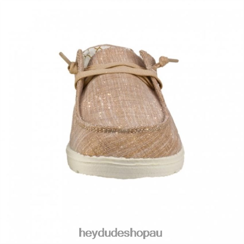 Hey Dude HEYDUDE Wendy Chambray Rose Gold Sparkle Women V4Z64476