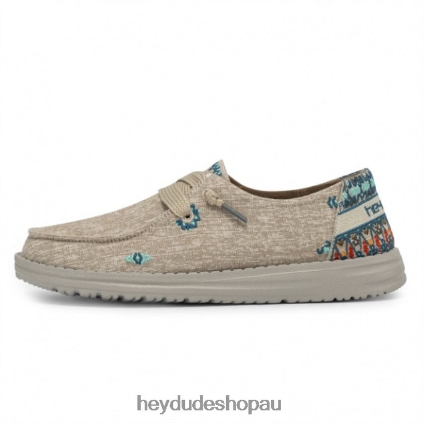 Hey Dude HEYDUDE Wendy Chambray Sunflower Beige Women V4Z64413