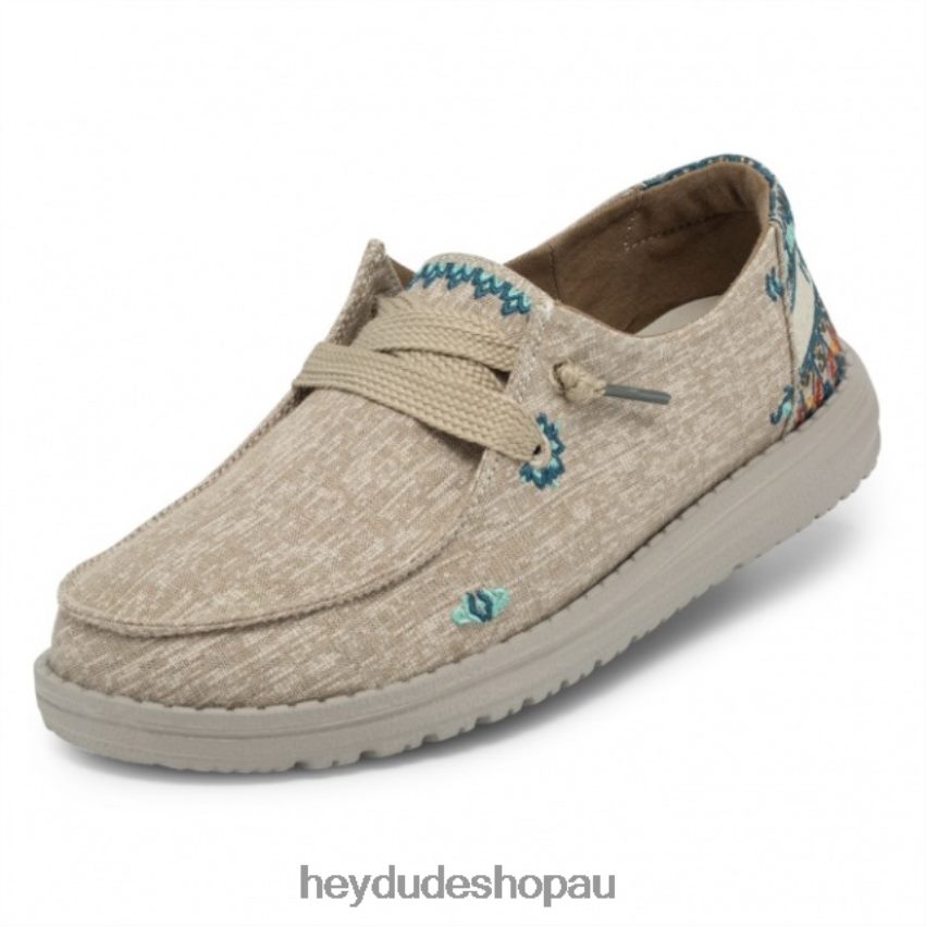 Hey Dude HEYDUDE Wendy Chambray Sunflower Beige Women V4Z64413