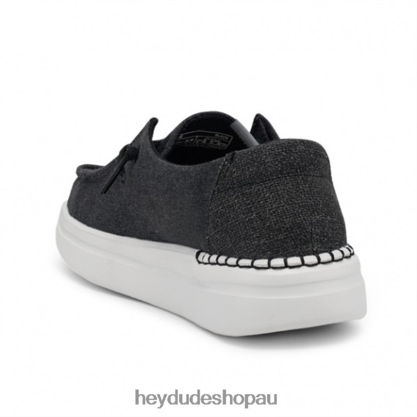 Hey Dude HEYDUDE Wendy Rise Black Women V4Z64431