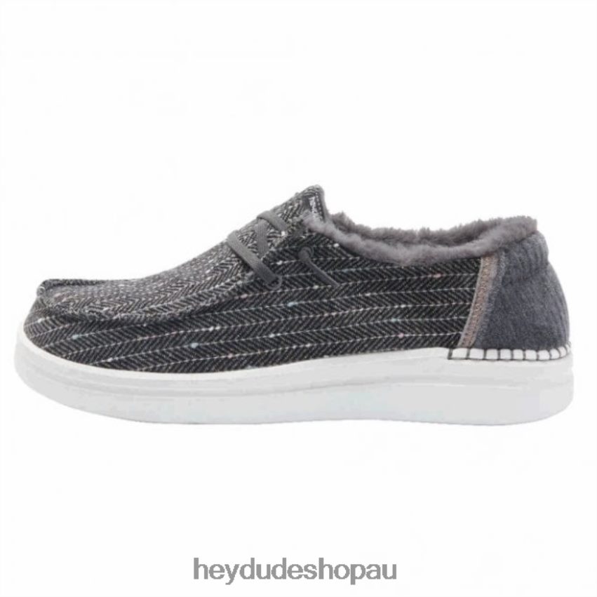 Hey Dude HEYDUDE Wendy Rise Chalet Black Herringbone Women V4Z64455