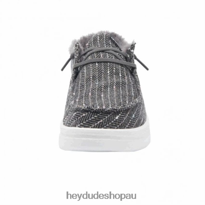 Hey Dude HEYDUDE Wendy Rise Chalet Black Herringbone Women V4Z64455