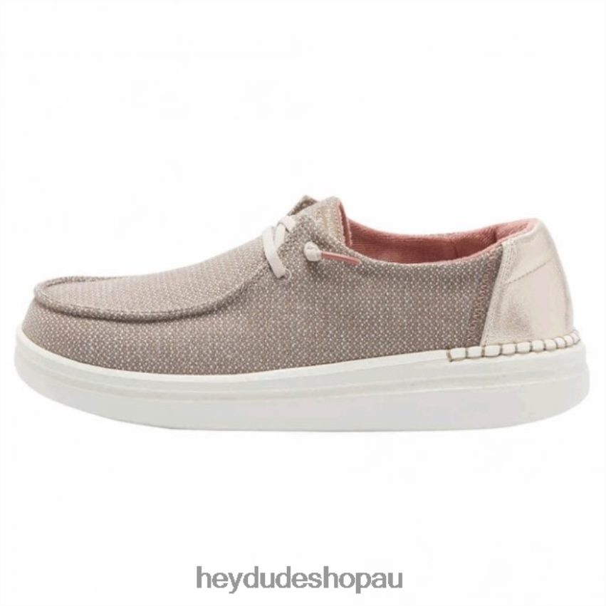 Hey Dude HEYDUDE Wendy Rise Chambray Warm Tan Women V4Z64454