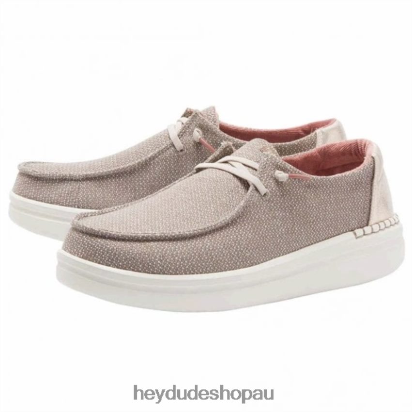 Hey Dude HEYDUDE Wendy Rise Chambray Warm Tan Women V4Z64454