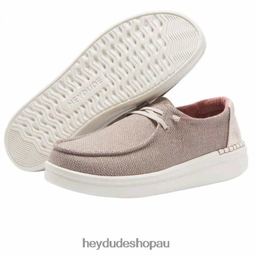 Hey Dude HEYDUDE Wendy Rise Chambray Warm Tan Women V4Z64454