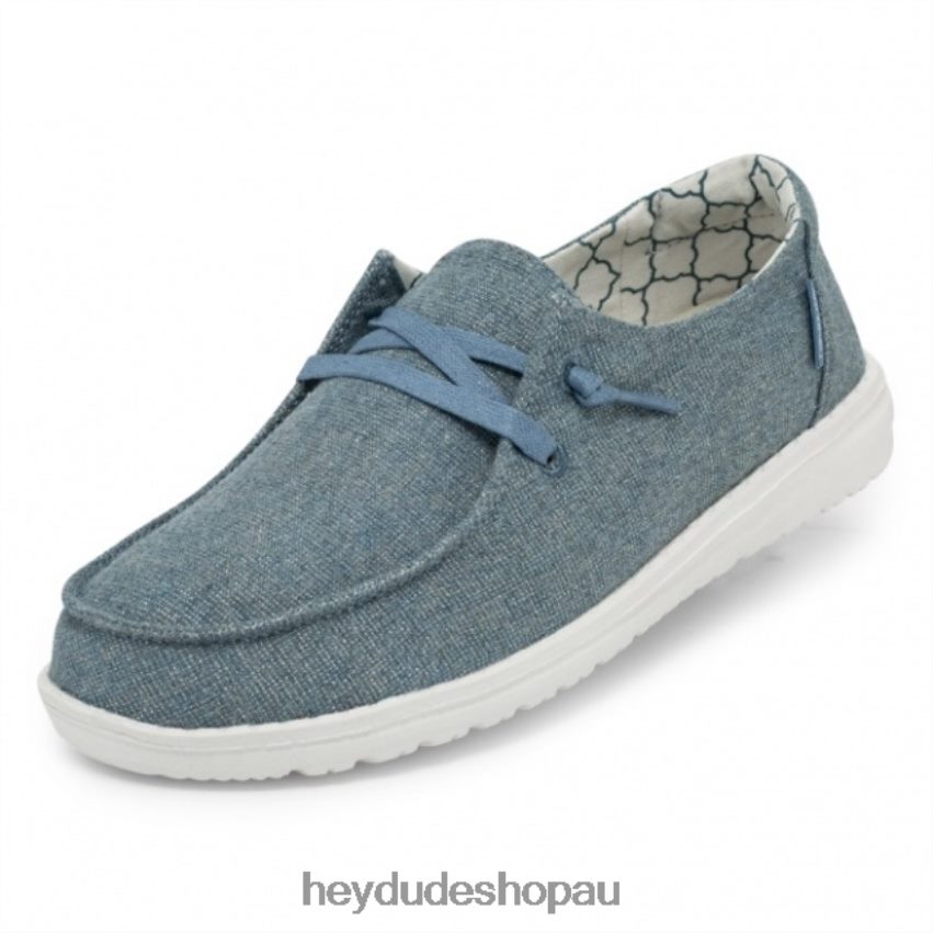 Hey Dude HEYDUDE Wendy Sparkle Blue Stone Women V4Z64445