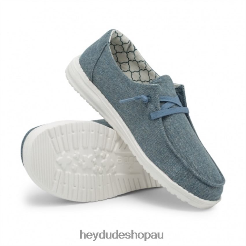 Hey Dude HEYDUDE Wendy Sparkle Blue Stone Women V4Z64445