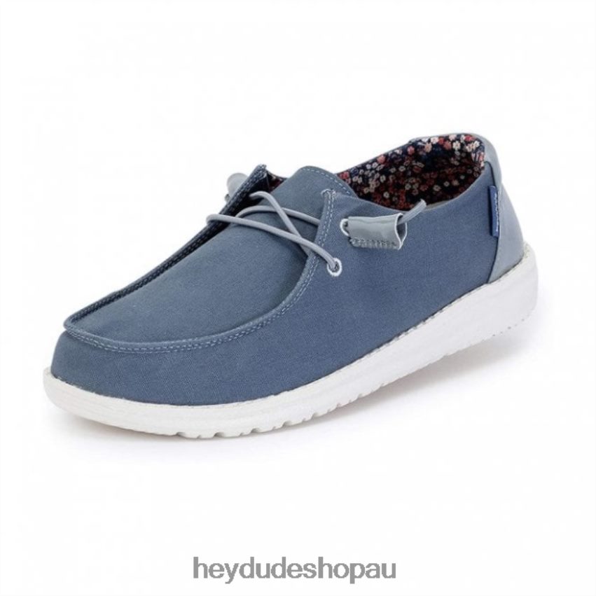 Hey Dude HEYDUDE Wendy Washed Citadel Blue Women V4Z64472
